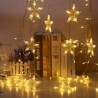 Rideau lumineux de Noël avec étoiles