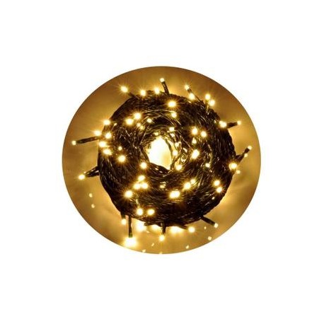 Guirlande lumineuse de Noël 6 mètres 120 LED blanches / jaunes