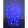Maison lumineuse de Noël 37x20 cm 30 LED bleues